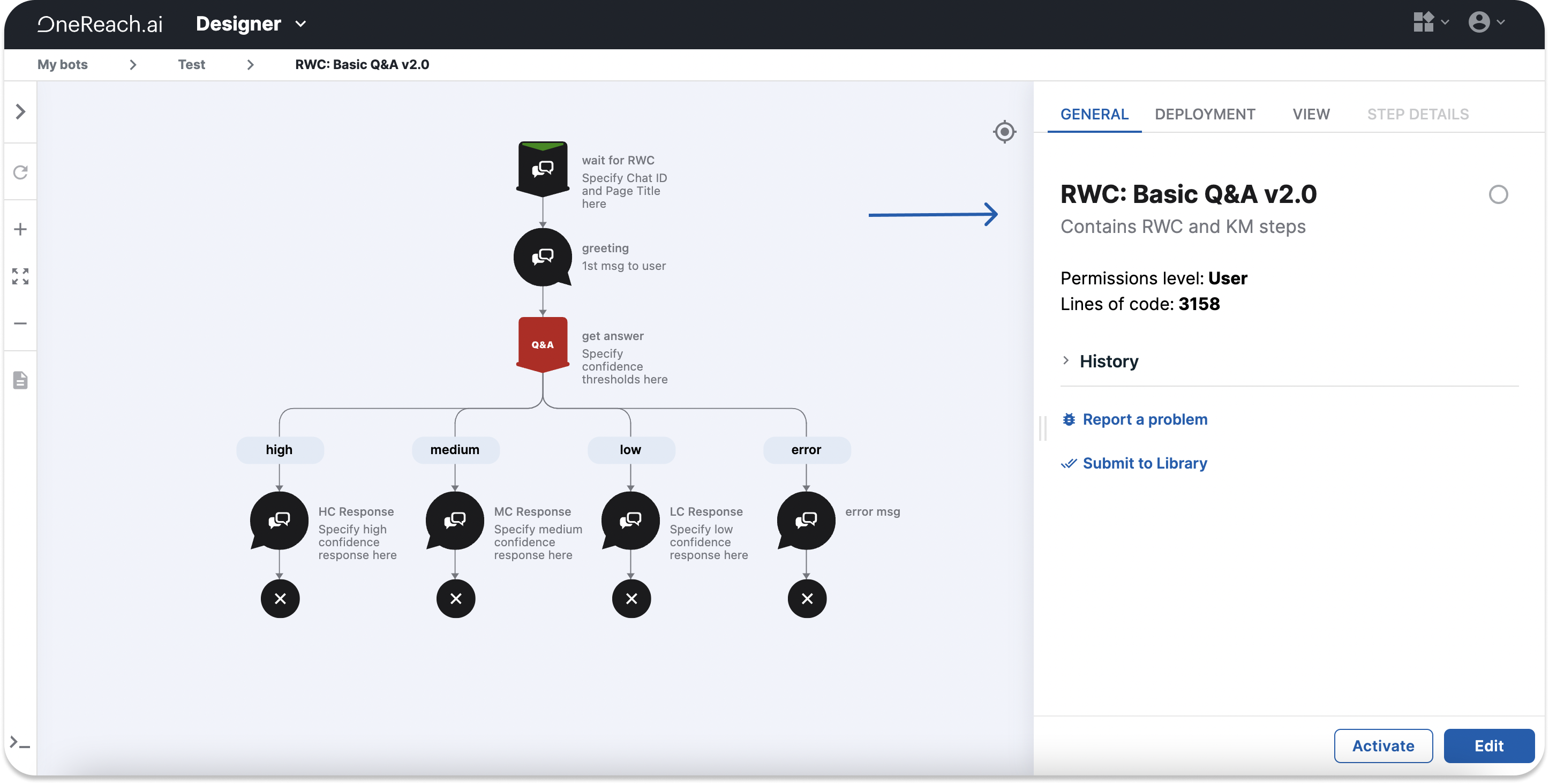 Configuration Panel view