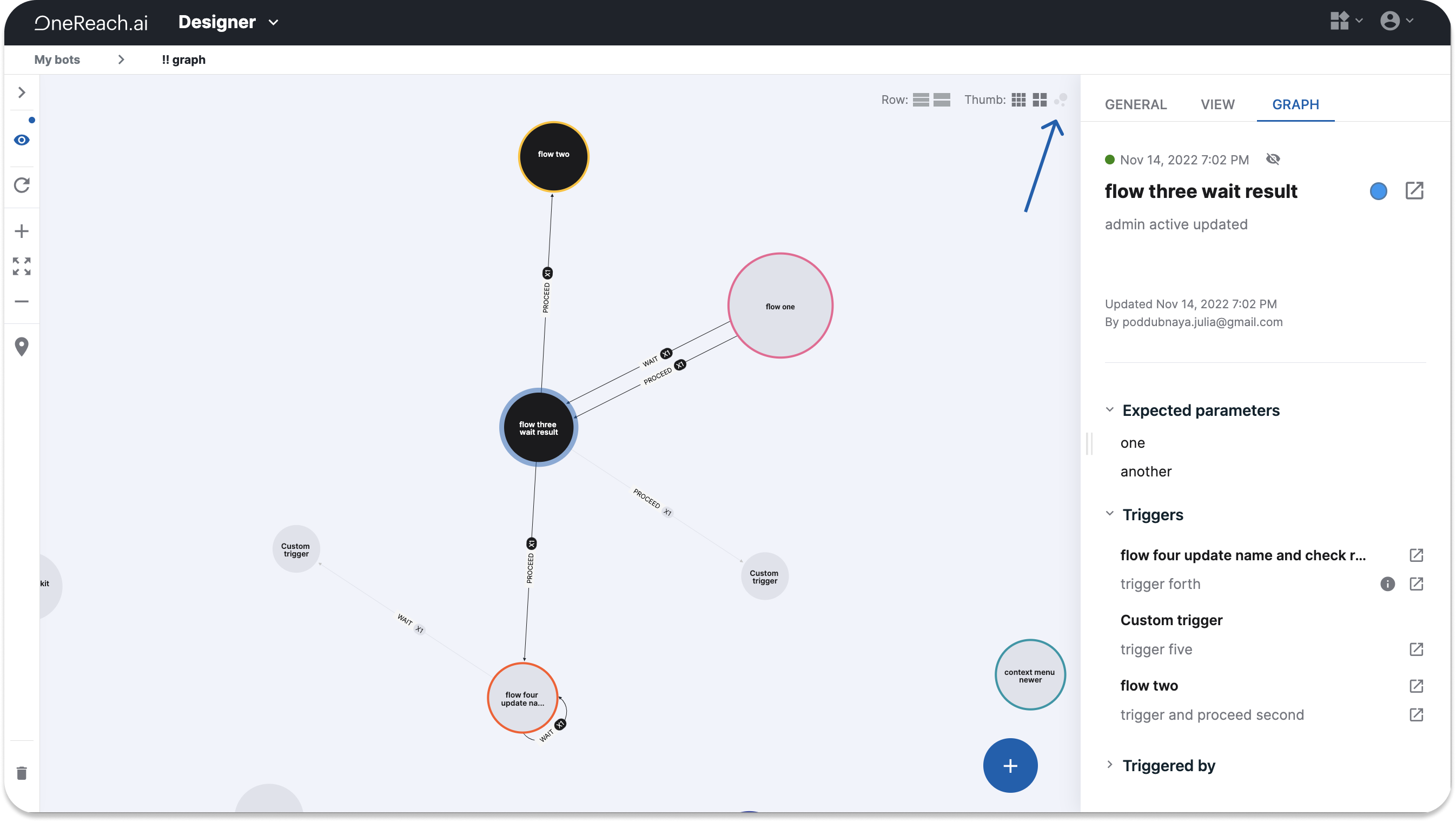 Subflow graph